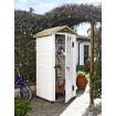 Caseta de Resina Tuscany Evo 80 Blanco/Beige 97x97x203 cm