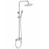 Conjunto de ducha monomando blanco Misuri Aquassent