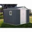 Caseta Metálica Derby Antracita/Blanco 7,06 m² Exterior