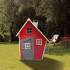 Casita Infantil de madera roja