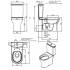 Inodoro Winner cisterna baja rimflush, Sanindusa