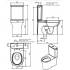 Inodoro Winner compacto cisterna baja rimflush, Sanindusa