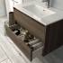 mueble bolton 2 cajones suspendido 60cm britania
