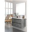 mueble bolton 2 cajones suspendido 60cm cemento