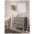 mueble bolton 3 cajones 60cm cemento