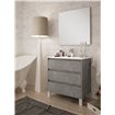 mueble bolton 3 cajones 60cm cemento