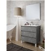 mueble bolton 3 cajones 80cm cemento
