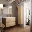 mueble dundee 2 cajones suspendido 80cm bambu