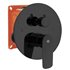 CONJUNTO EMPOTRAR 2 FUN. MONOMANDO ROUND NEGRO CON K