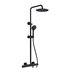 DUCHA ROUND ELITE NEGRA TERMOSTATICA