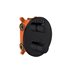 CONJUNTO EMPOTRAR 2/3 FUN. TERMOSTATICO ROUND NEGRO